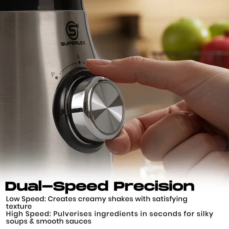 1.5L Glass Jug Blender with 800W Motor & Stainless Steel 4-Blade System