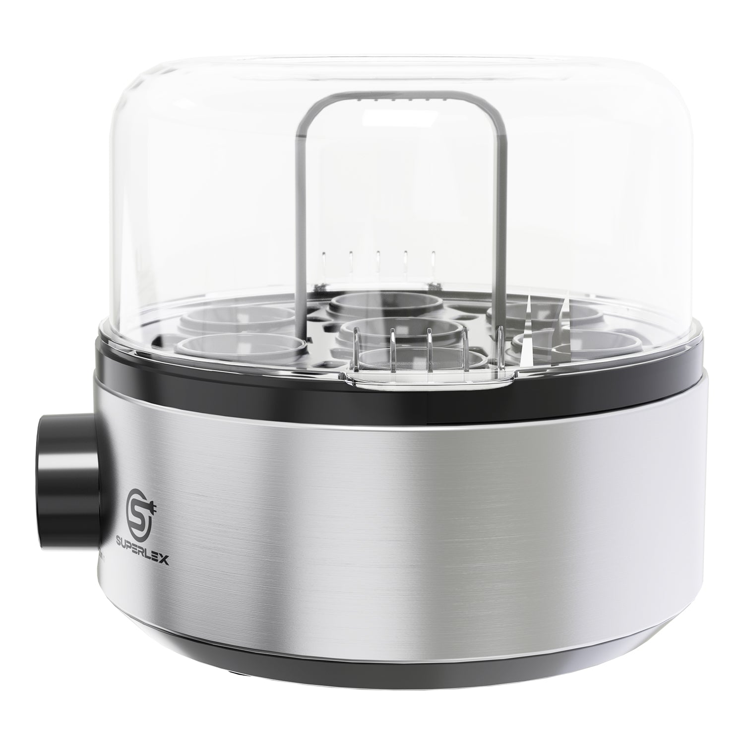 Egg Stainless Steel Cooker with Multi-Level Design & Audible Beep Alert