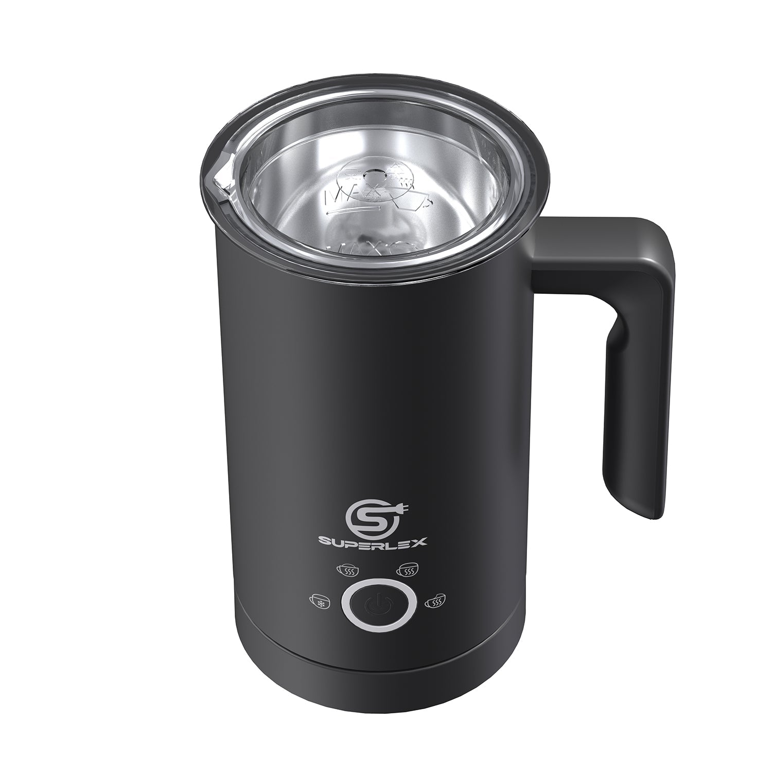 500W Milk Frother with One-Touch Operation & Temperature Control