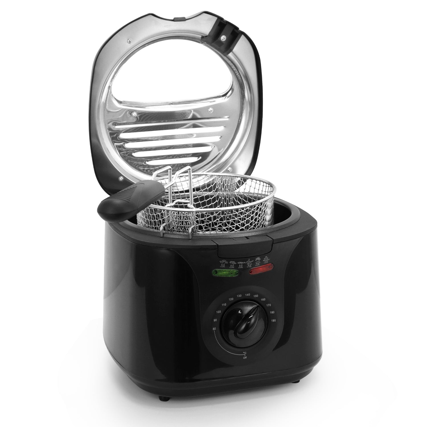 2000W 2L Deep Fat Fryer with Adjustable Temperature & High-Heat Safety