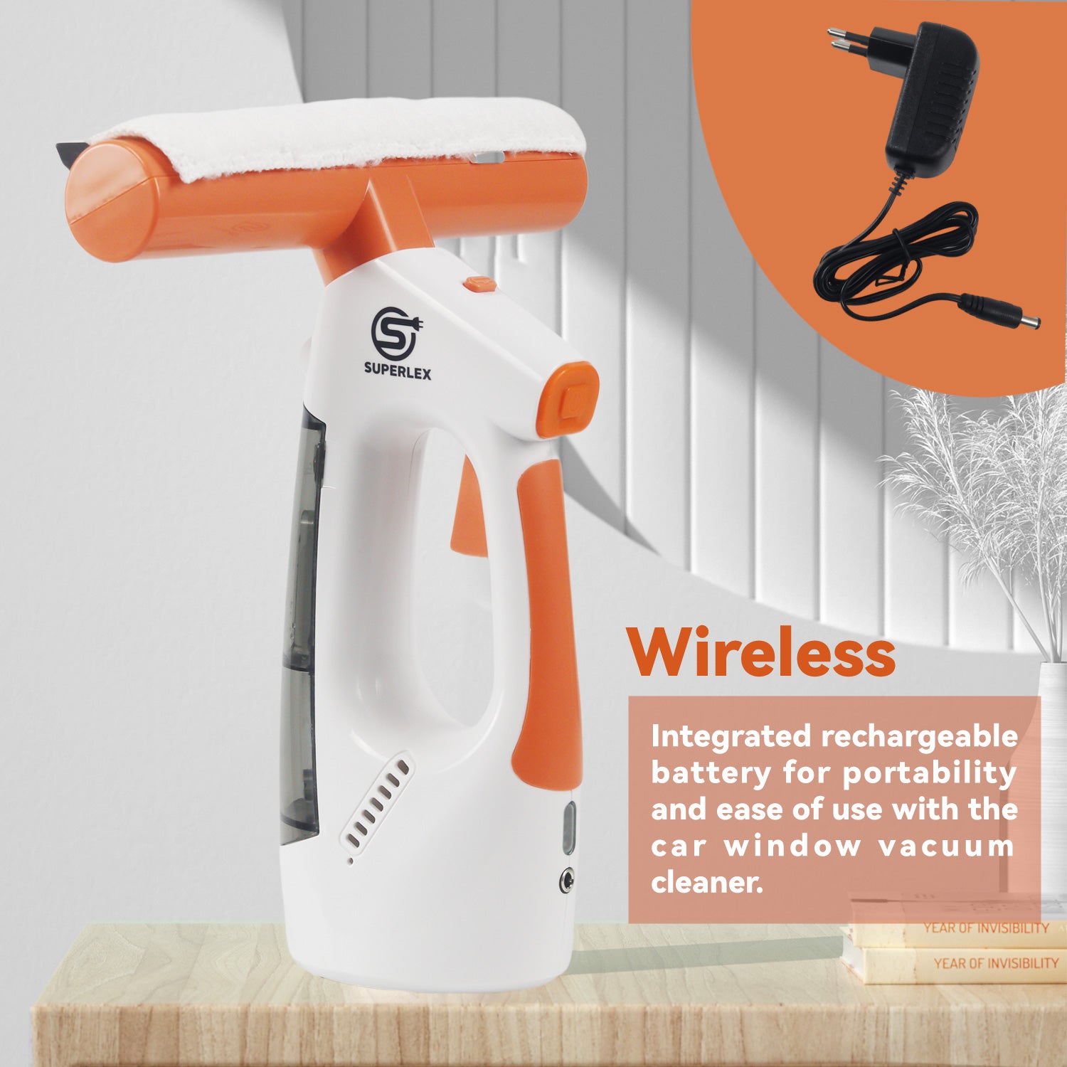 Cordless 3-in-1 Window Vac with Steam Cleaning and HEPA Filter