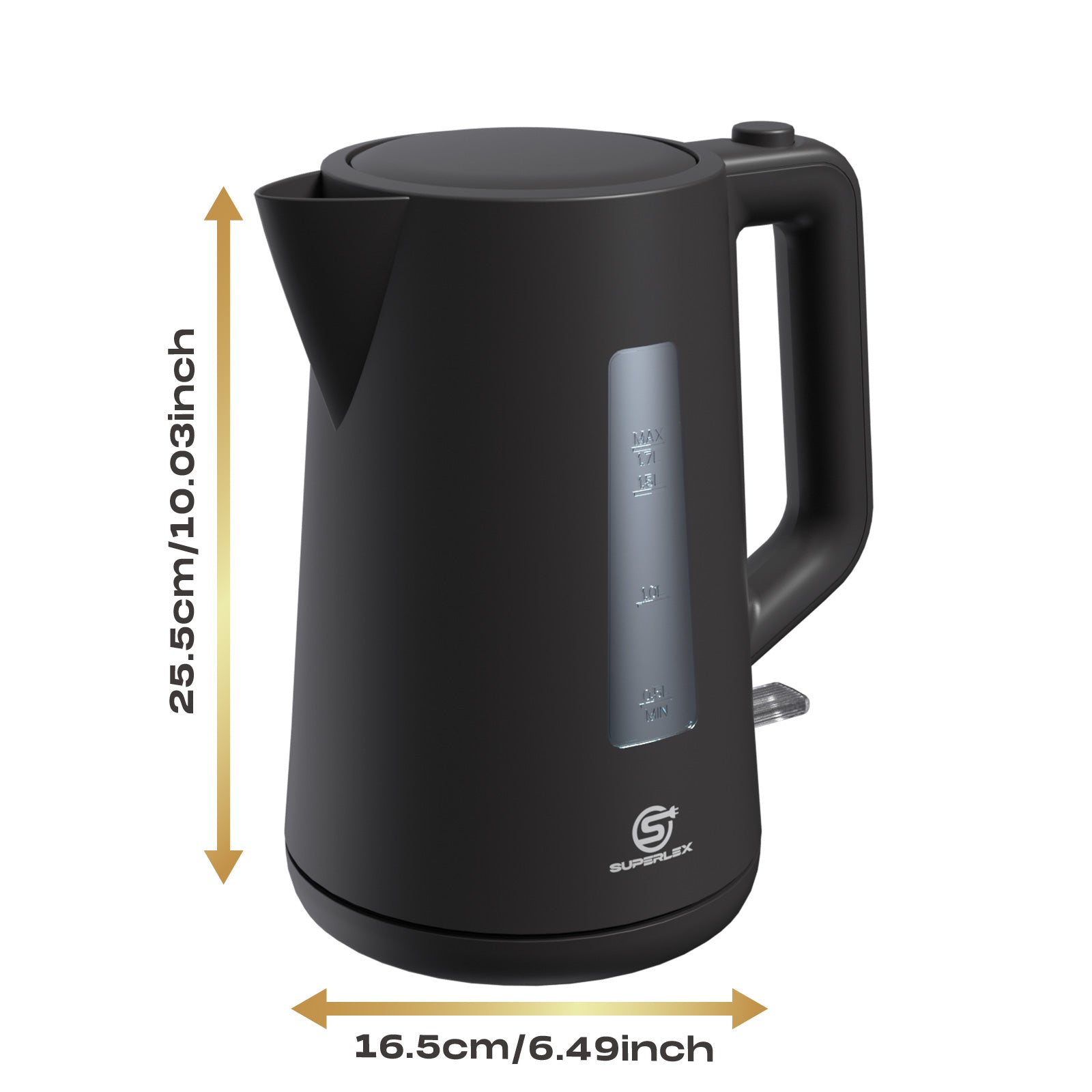 2200W 1.7L Electric Kettle with Adjustable Temperature & Auto Shut-Off