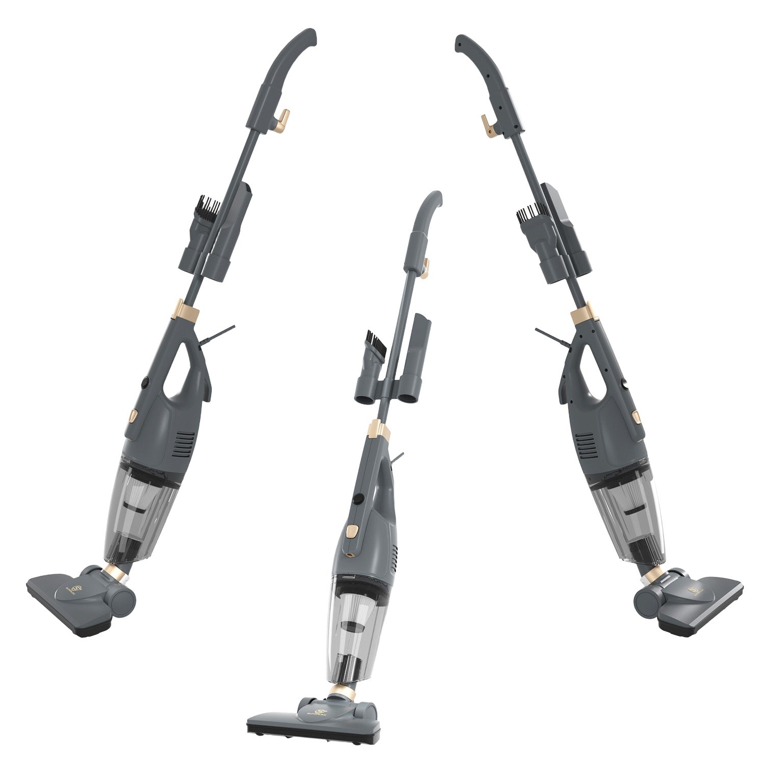 2-in-1 Stick Vacuum Cleaner – Powerful Suction with HEPA Filtration & Multi-Surface Tools