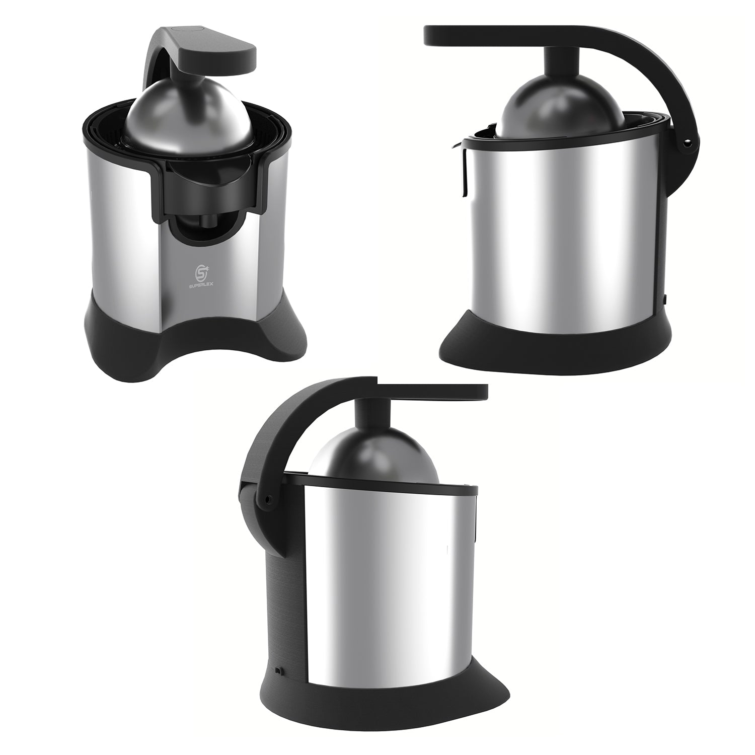 Compact Stainless Steel Citrus Juicer – Efficient & Easy-to-Clean