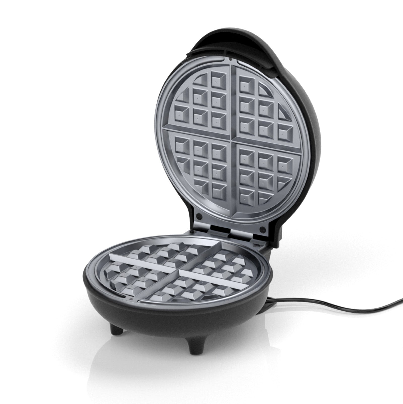 750W Belgium Waffle Maker – 4-Waffle Capacity with Auto Temperature Control