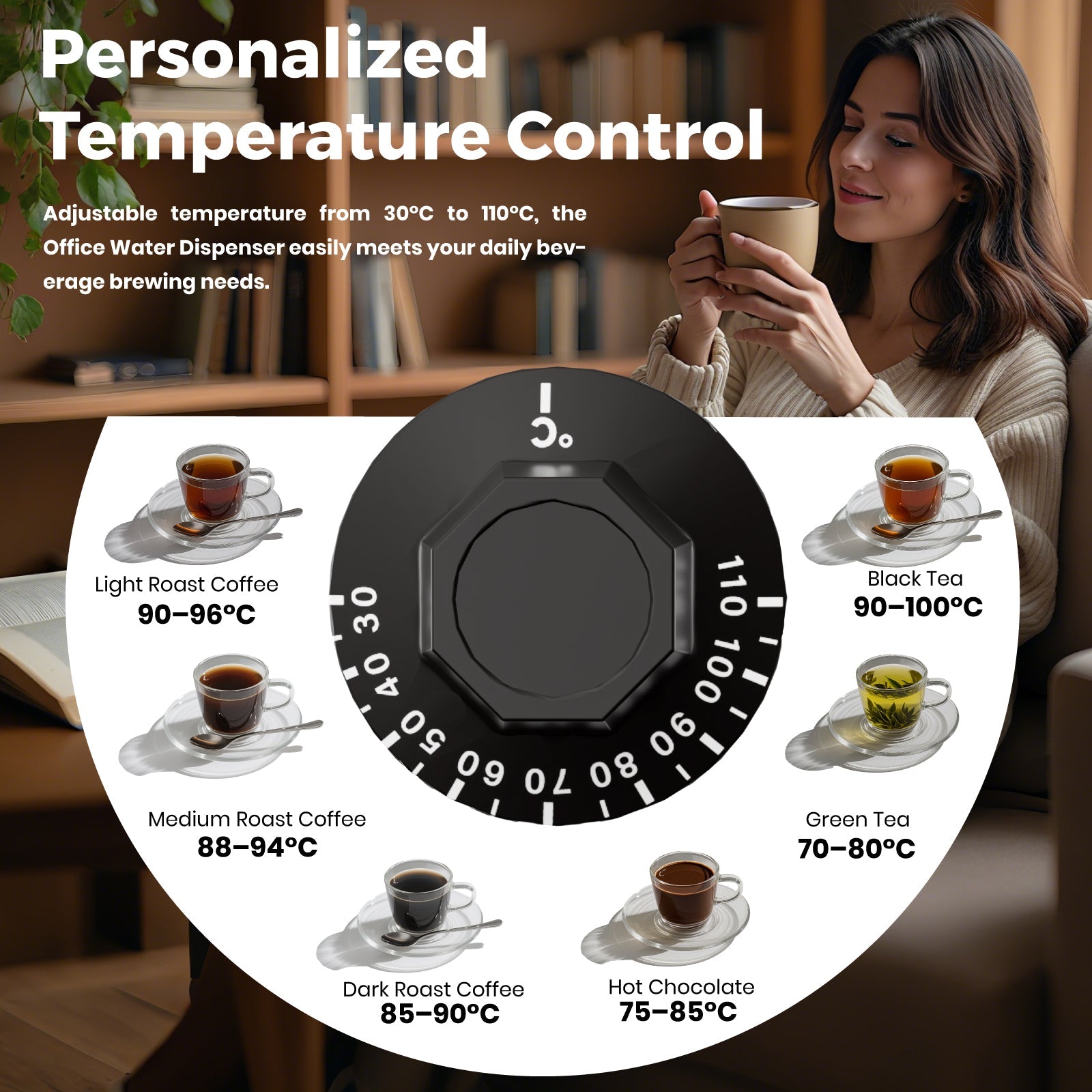 10L Energy-Saving Water Urn with Ergonomic Tap & Precise Water Gauge