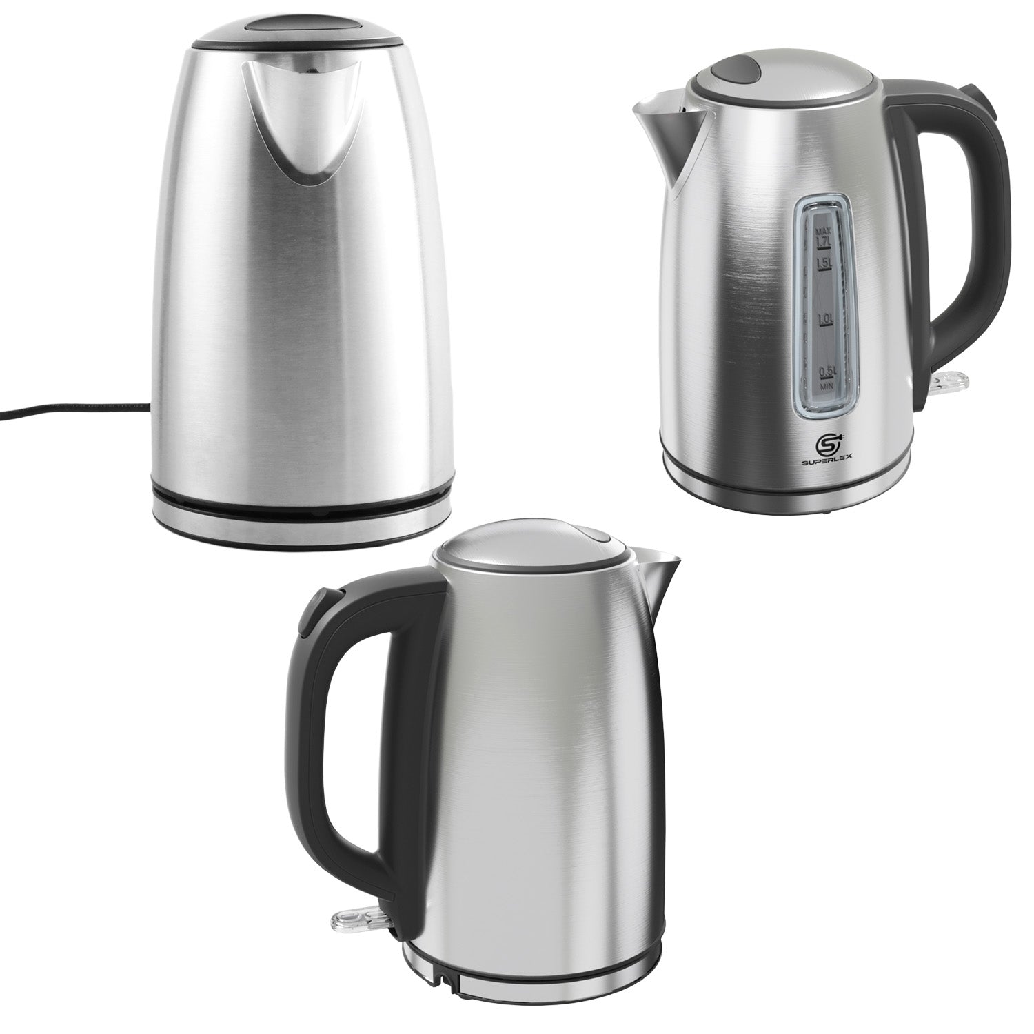 1.7L Electric Kettle with 1850-2200W Fast Boil & Strix Temperature Control
