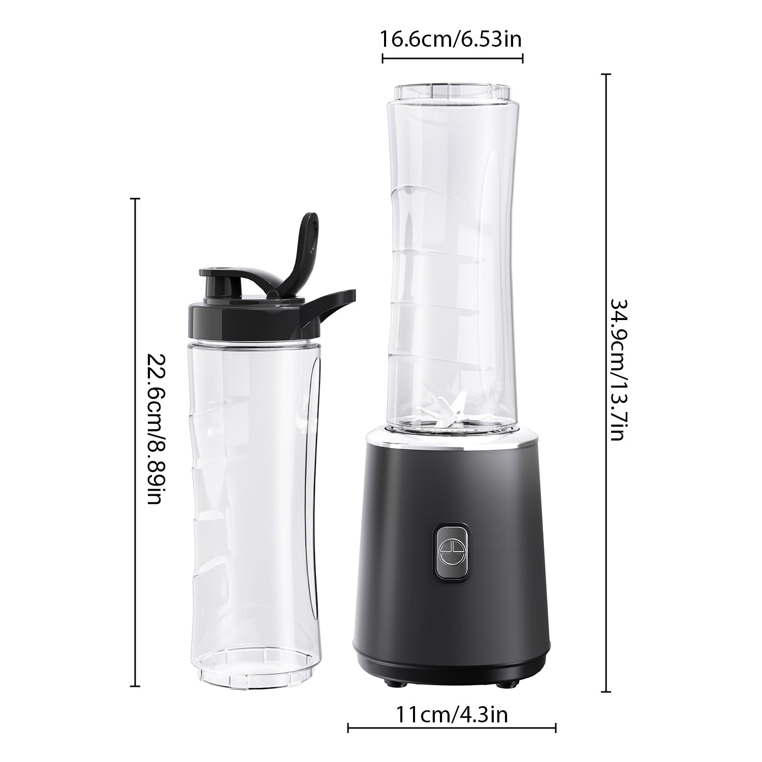 400W Personal Blender with 600ml Bottle – Portable & Easy to Clean