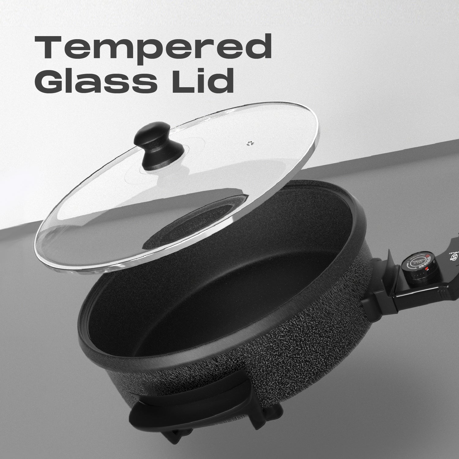 40*7cm Multi Meal Maker with 1500W Power & Adjustable Thermostat