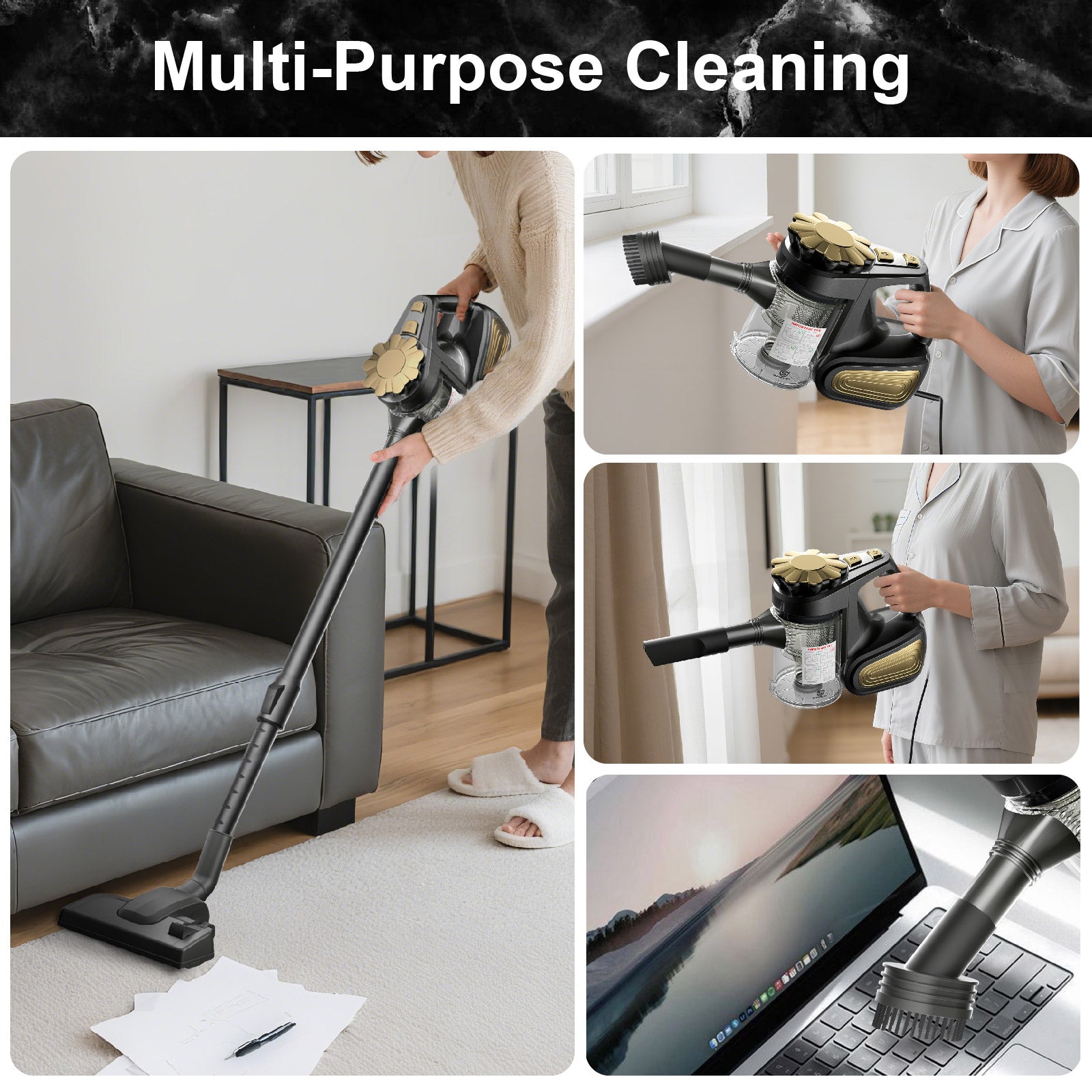 2-in-1 Corded Vacuum Cleaner – 600W Powerful Suction with Cyclone Filtration & Large Dust Bin