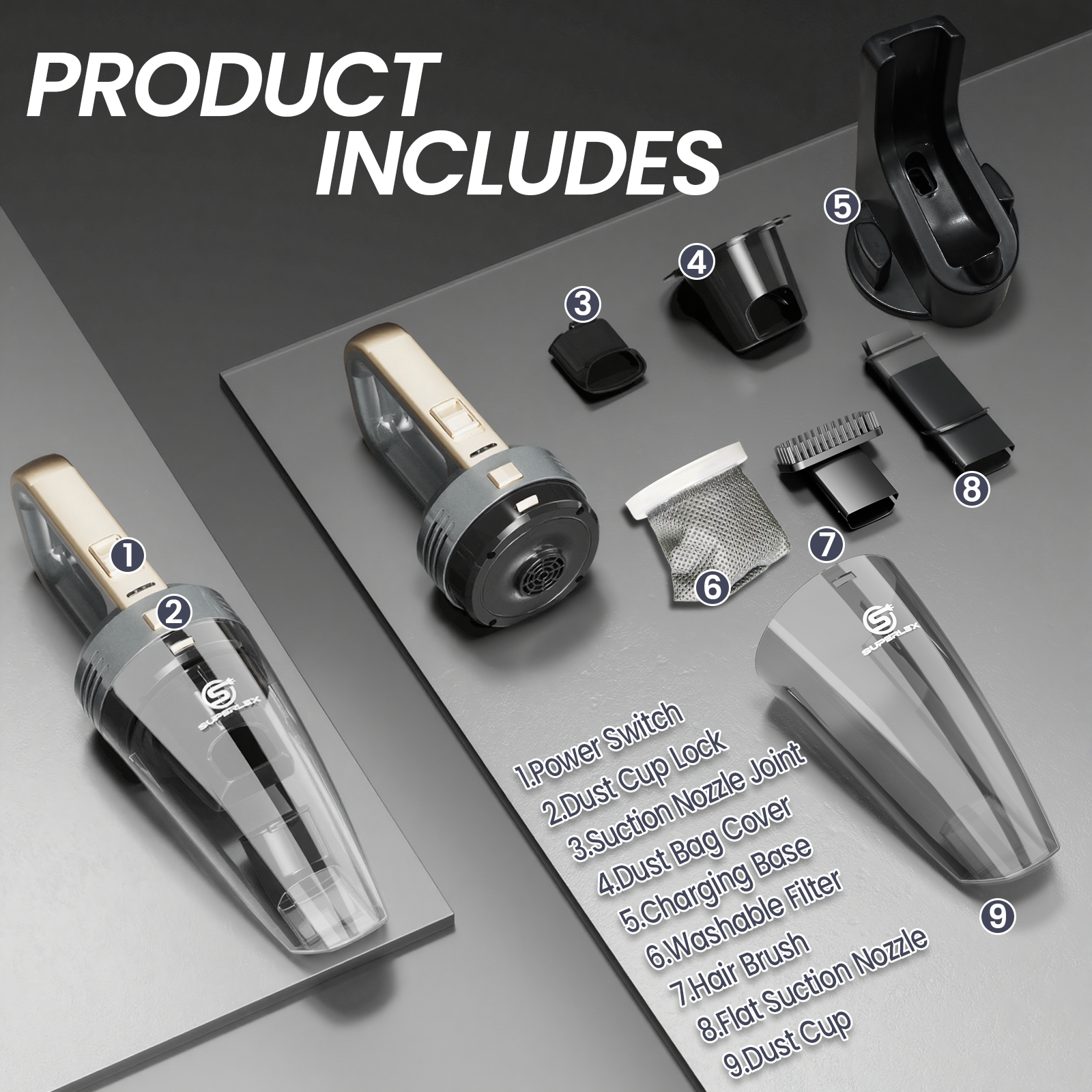 Wet & Dry Vacuum Cleaner – Portable Multi-Surface Cleaner for Car & Home